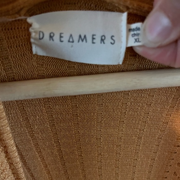 Mustard colored light sweater/cardigan - Picture 2 of 3